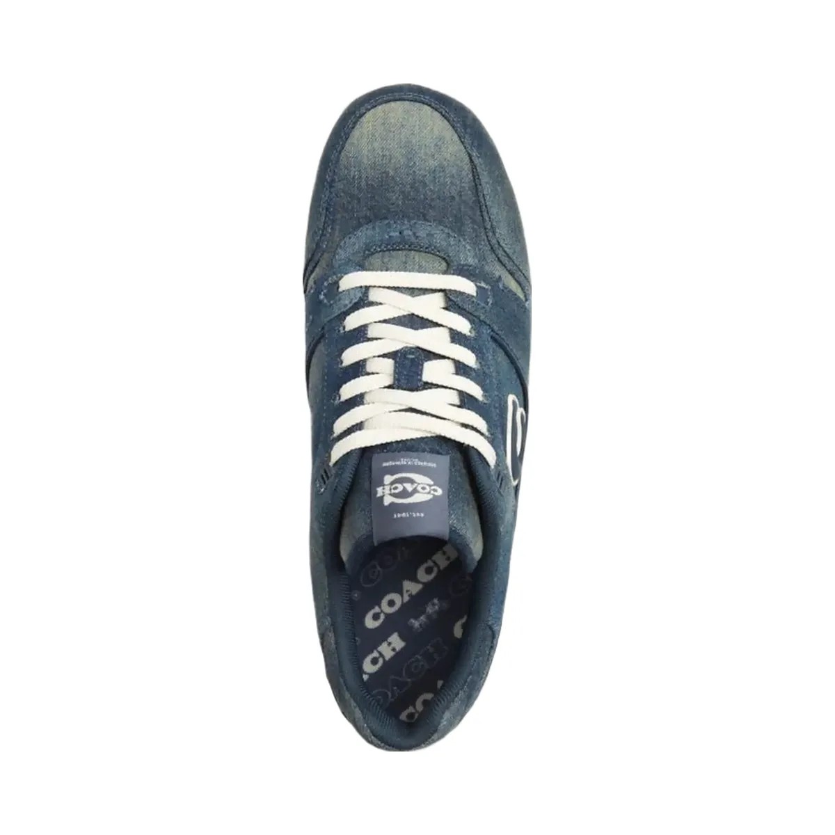 Coach Men's Soho Sneaker In Loved Denim Denim - HypeFly India View 3