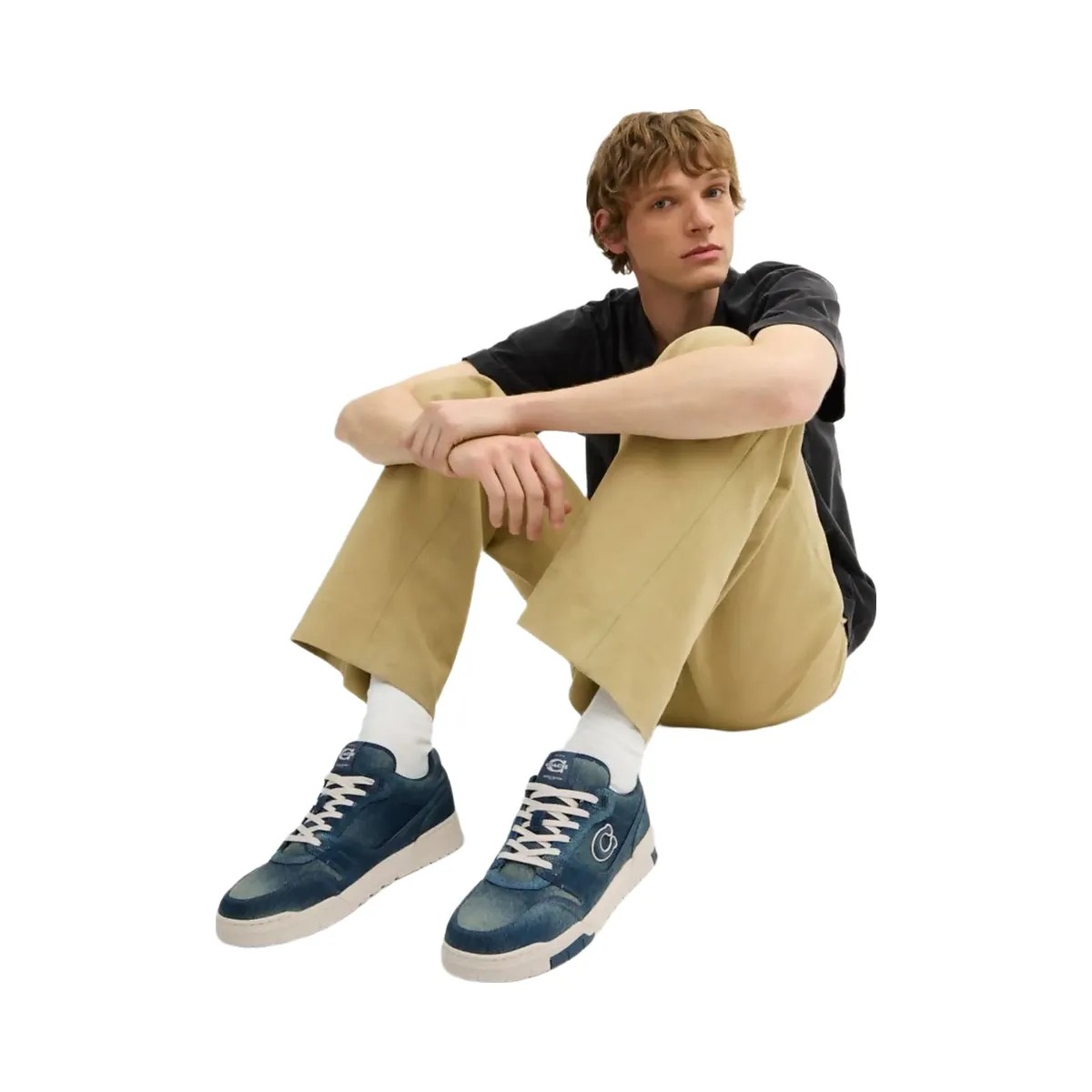 Coach Men's Soho Sneaker In Loved Denim Denim - HypeFly India View 6