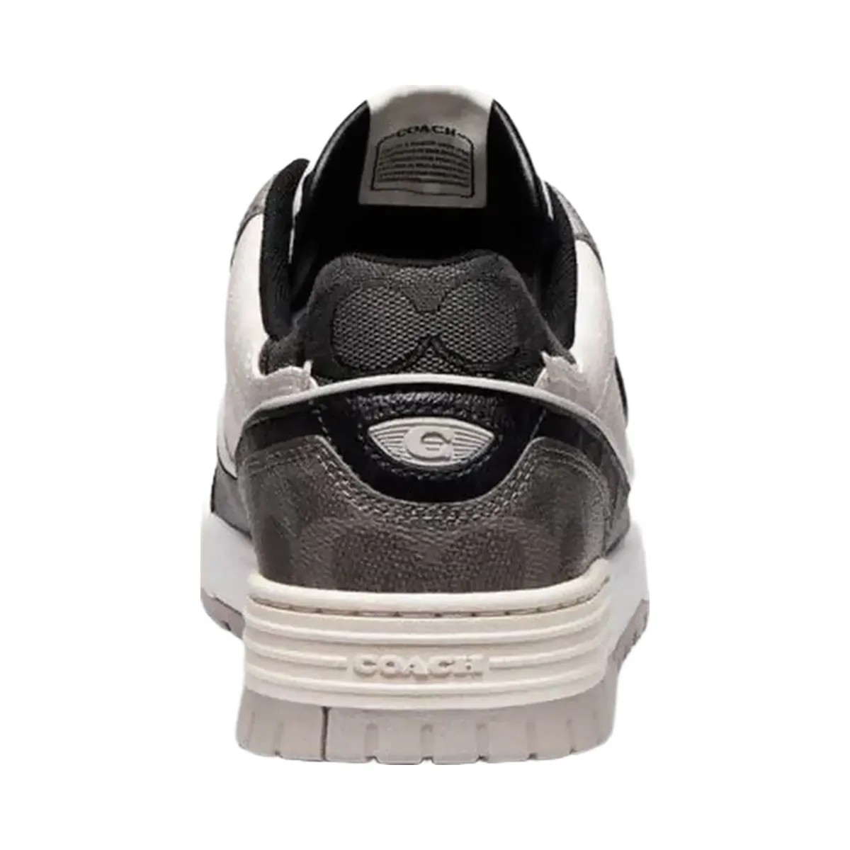 Coach Men's Soho Sneaker In Mixed Signature Black Chalk - HypeFly India View 4