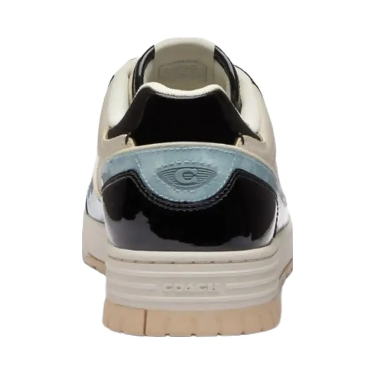 Coach Men's Soho Sneaker With Patent Signature Sea Mist Black. - HypeFly India View 4