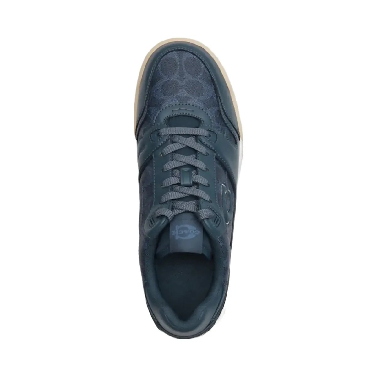 Coach Men's Soho Sneaker With Signature Canvas Denim Denim - HypeFly India View 3