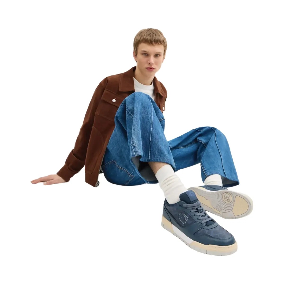 Coach Men's Soho Sneaker With Signature Canvas Denim Denim - HypeFly India View 6