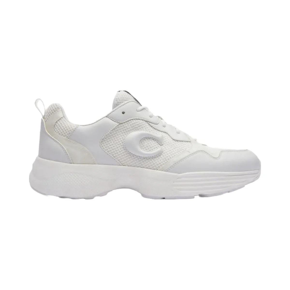 Coach Men's Strider Sneaker In Signature Canvas Optic White - HypeFly India View 1