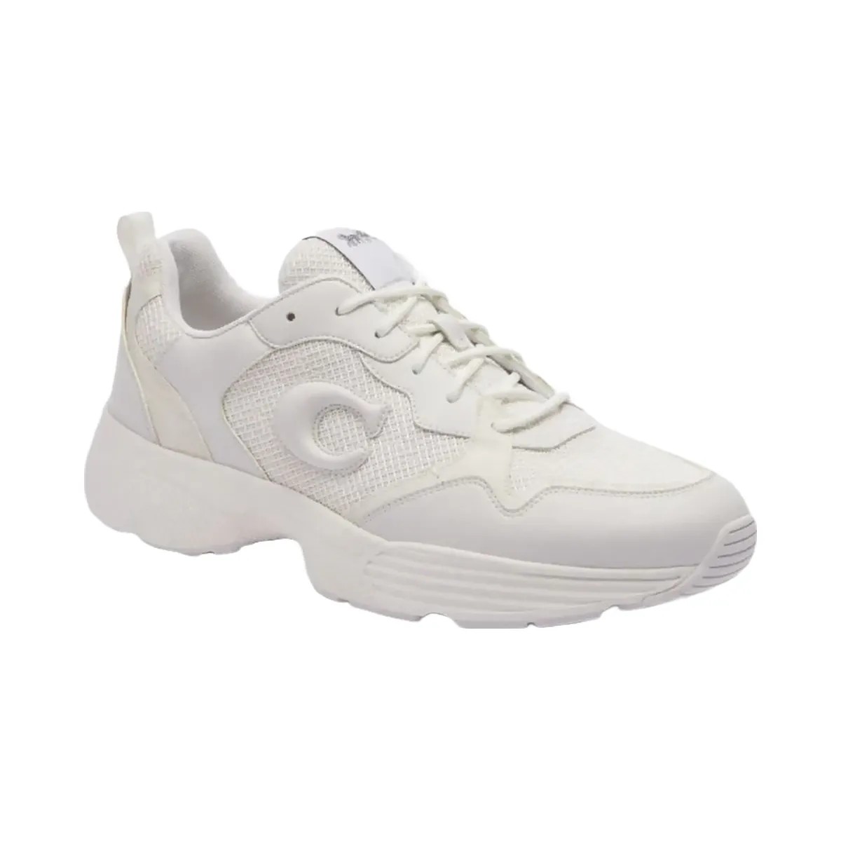 Coach Men's Strider Sneaker In Signature Canvas Optic White - HypeFly India View 2