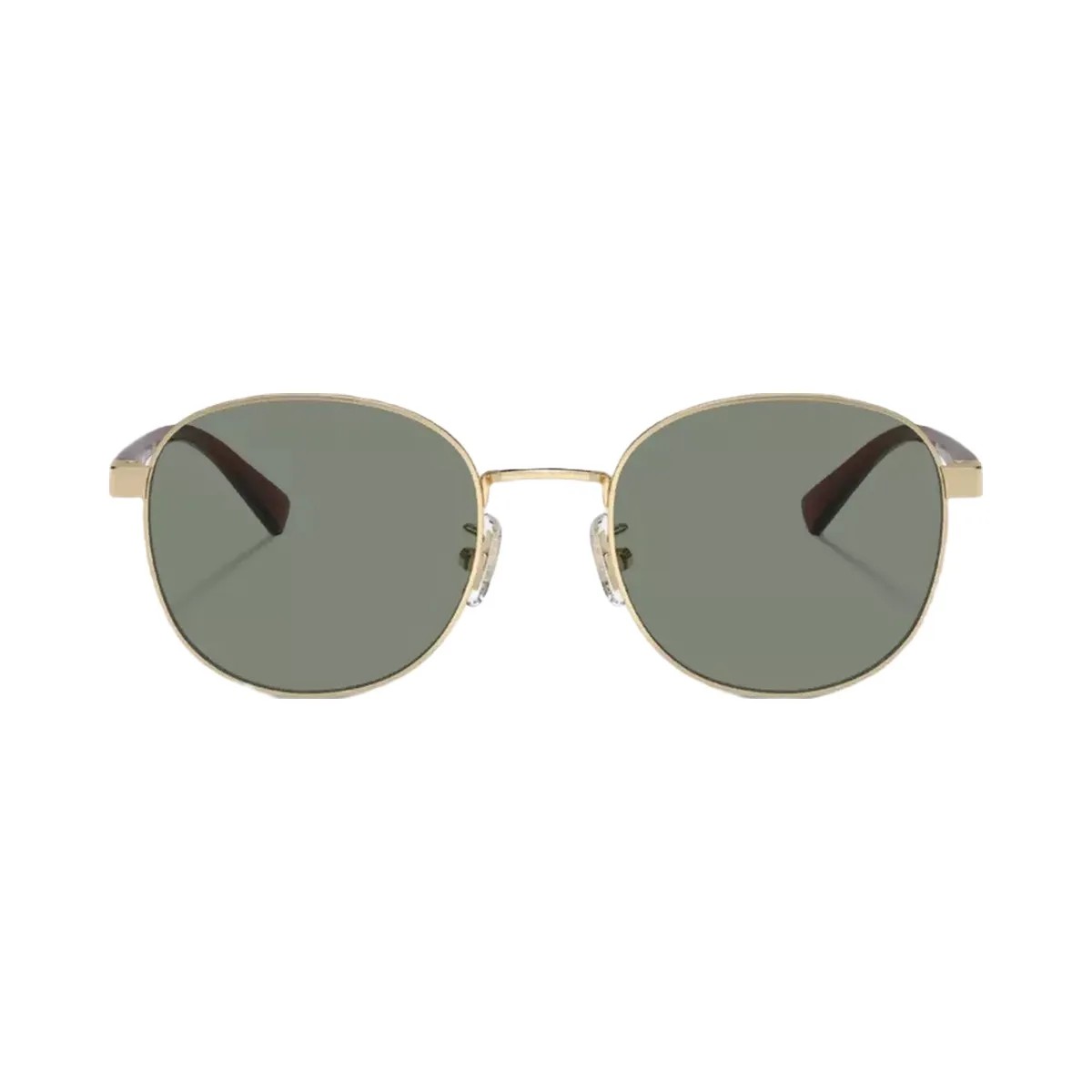 Coach Metal Round Sunglasses in Gold Green - HypeFly India View 3