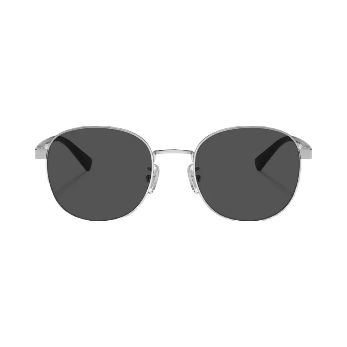 Coach Metal Round Sunglasses in Silver Black - HypeFly India View 3