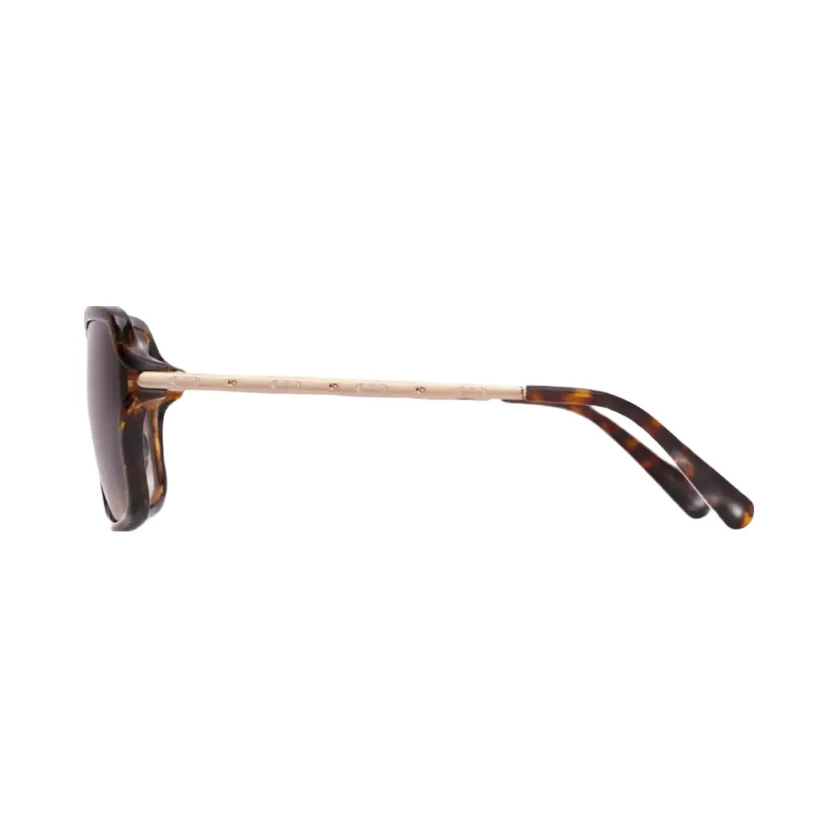 Coach Metal Square Sunglasses in DARK TORTOISE - HypeFly India View 3