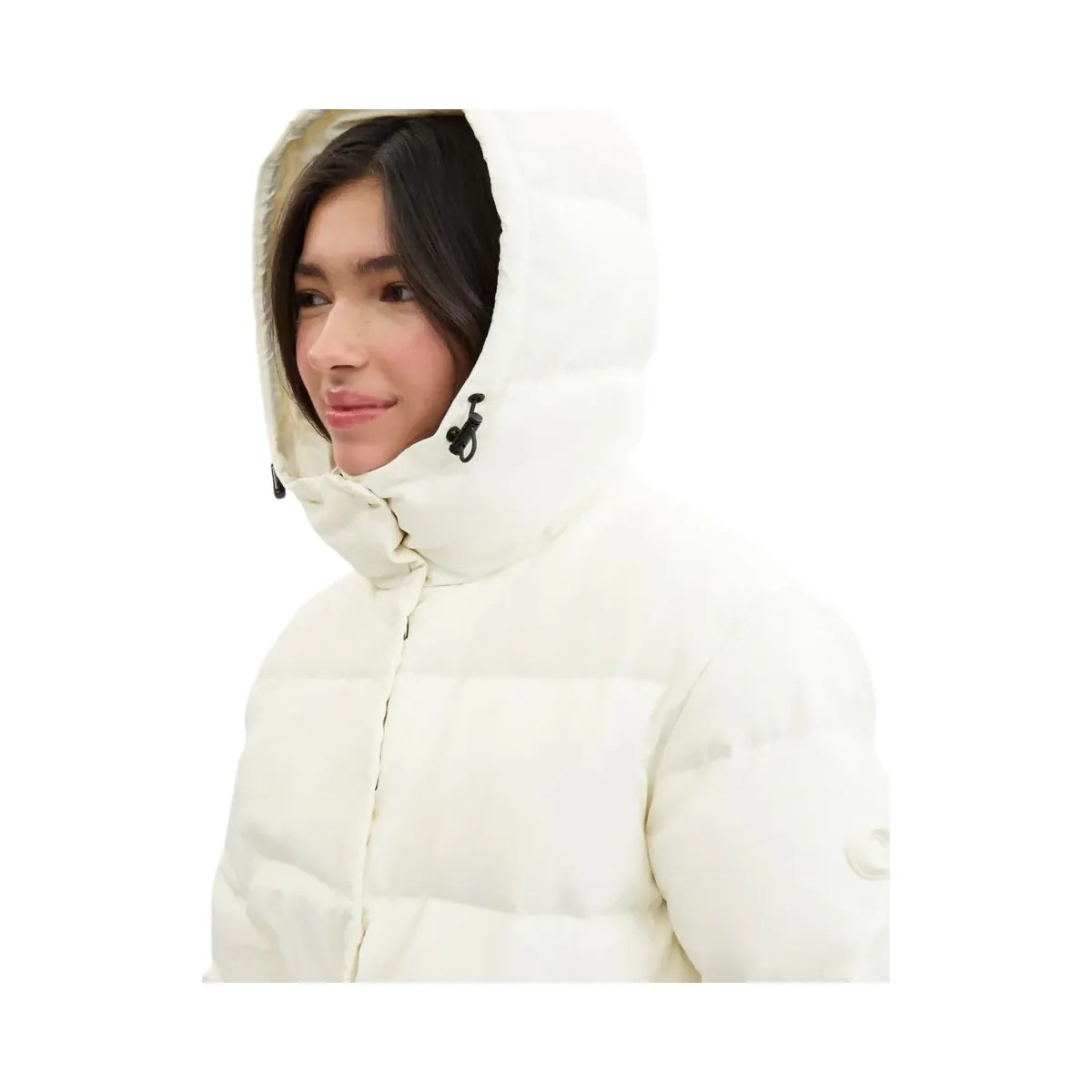 Coach Mid Puffer In Recycled Polyester Cream - HypeFly India View 4
