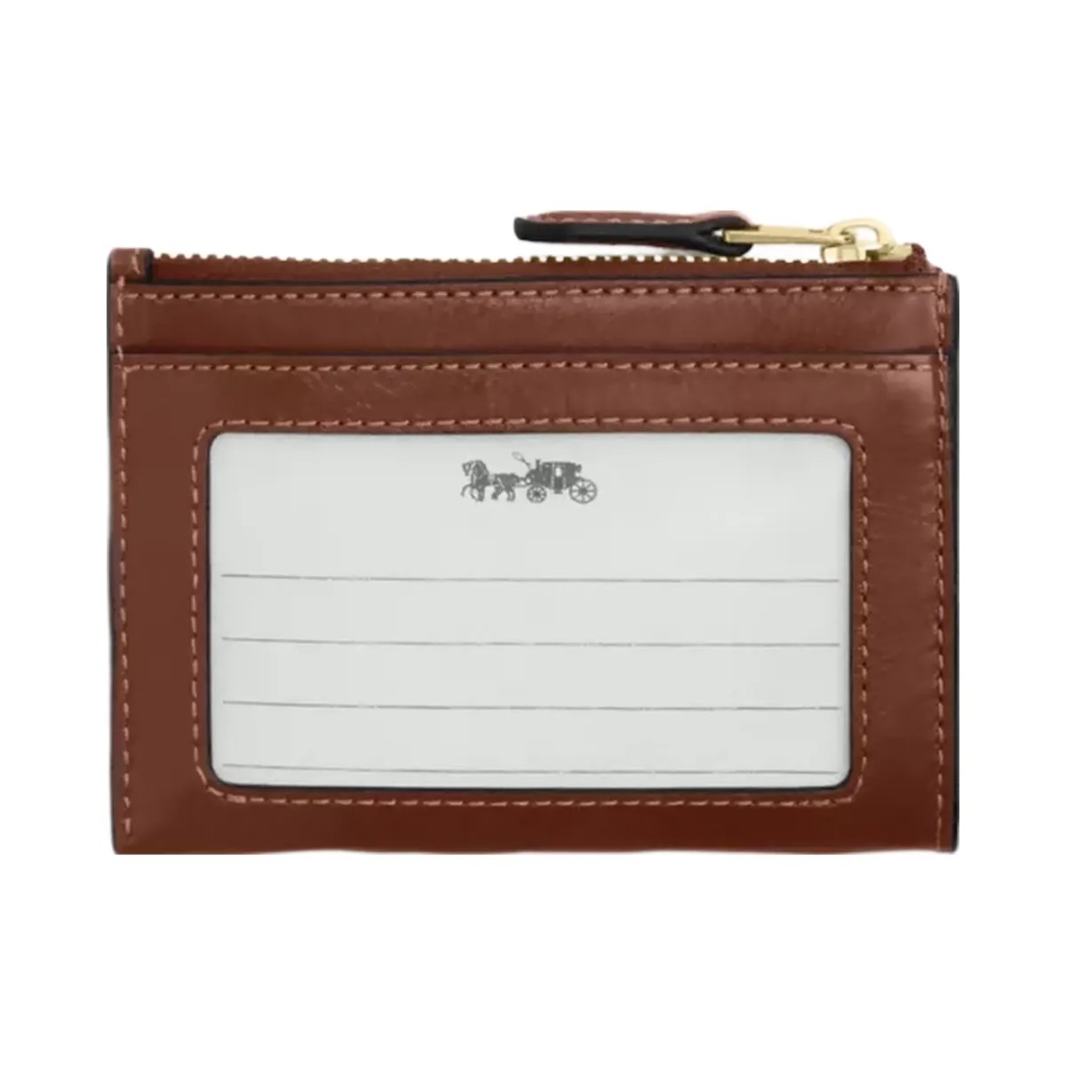 Coach Mini Skinny Id Case in Gold Redwood - HypeFly India View 2