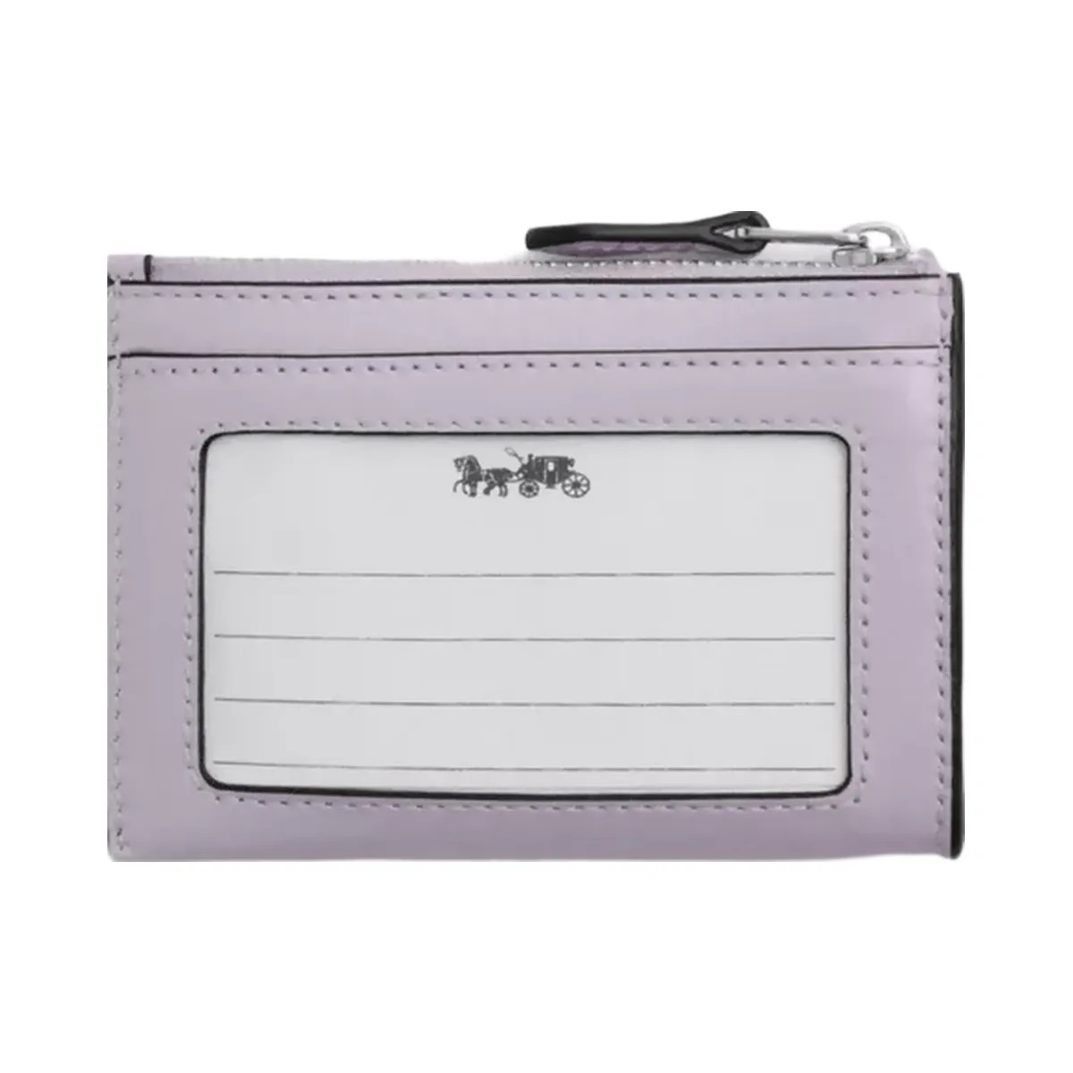 Coach Mini Skinny Id Case in Silver Light Amethyst - HypeFly India View 2