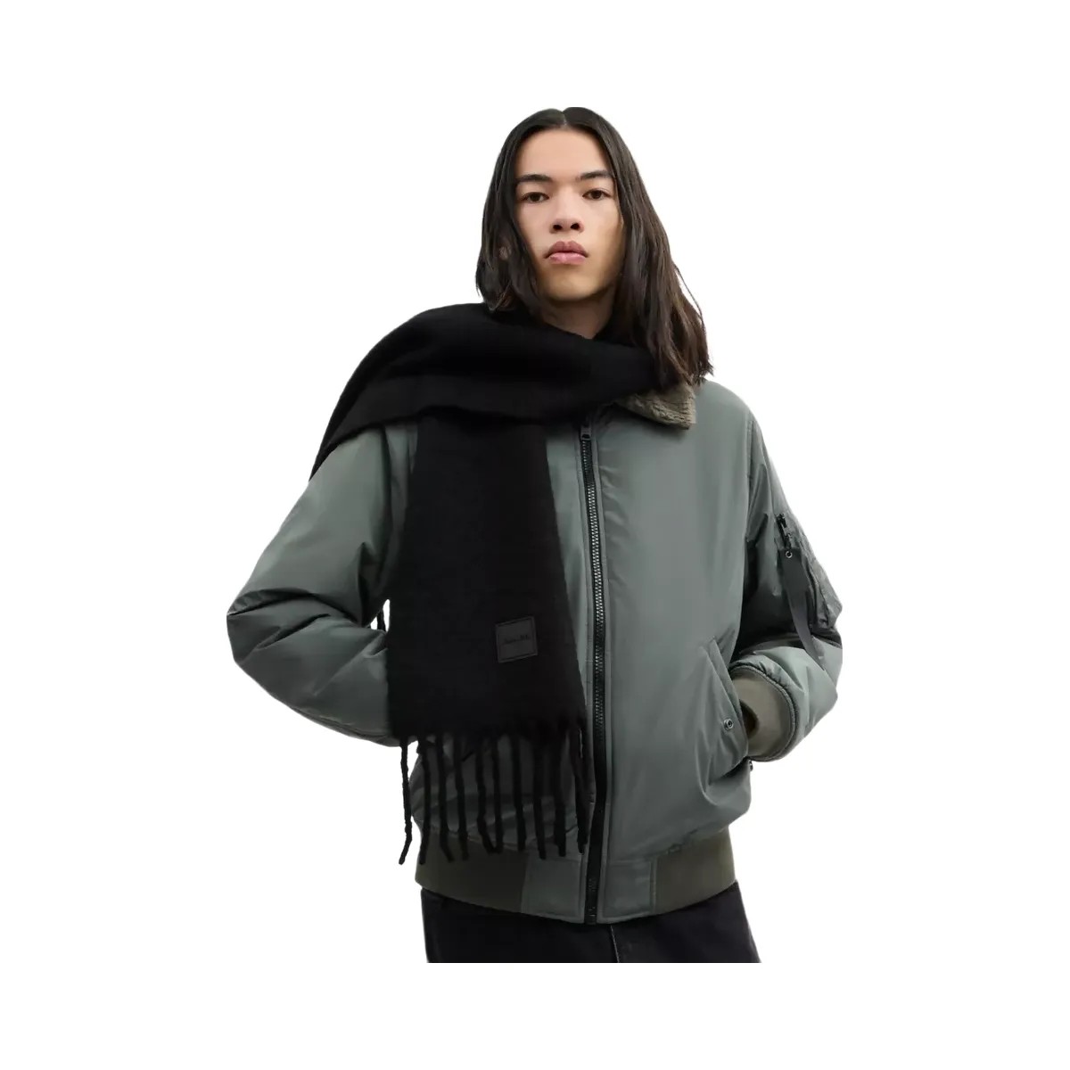Coach Muffler With Rubber Patch in Black - HypeFly India View 3