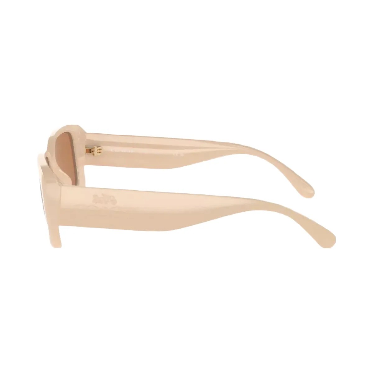Coach Narrow Rectangle Sunglasses in Off White - HypeFly India View 4