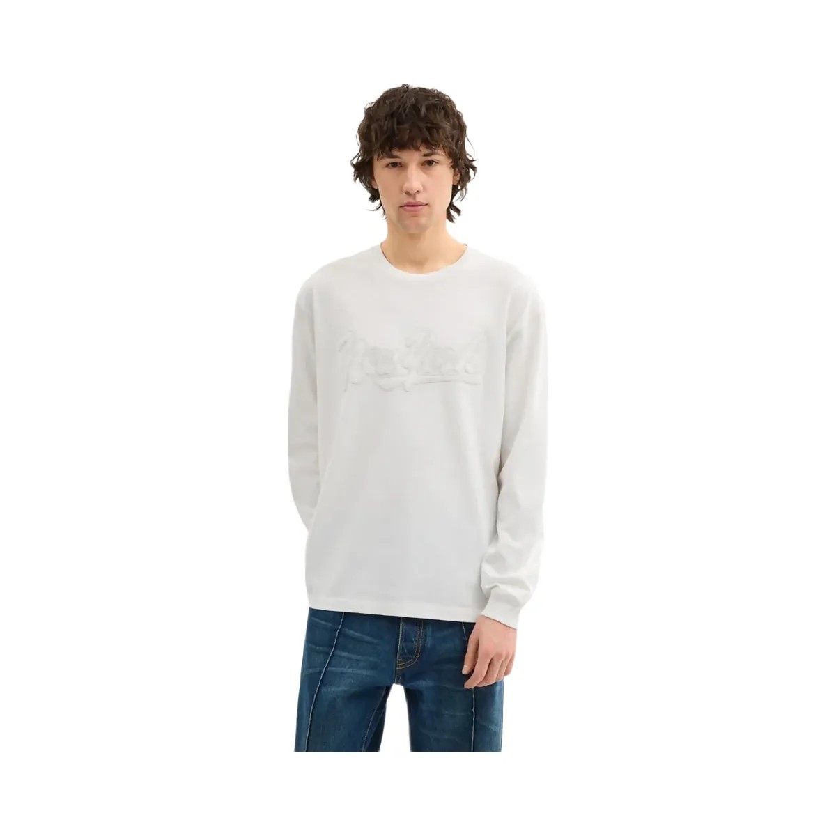 Coach New York Long Sleeve T Shirt In Organic Cotton White - HypeFly India View 2