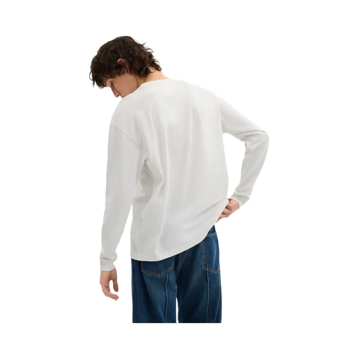 Coach New York Long Sleeve T Shirt In Organic Cotton White - HypeFly India View 3