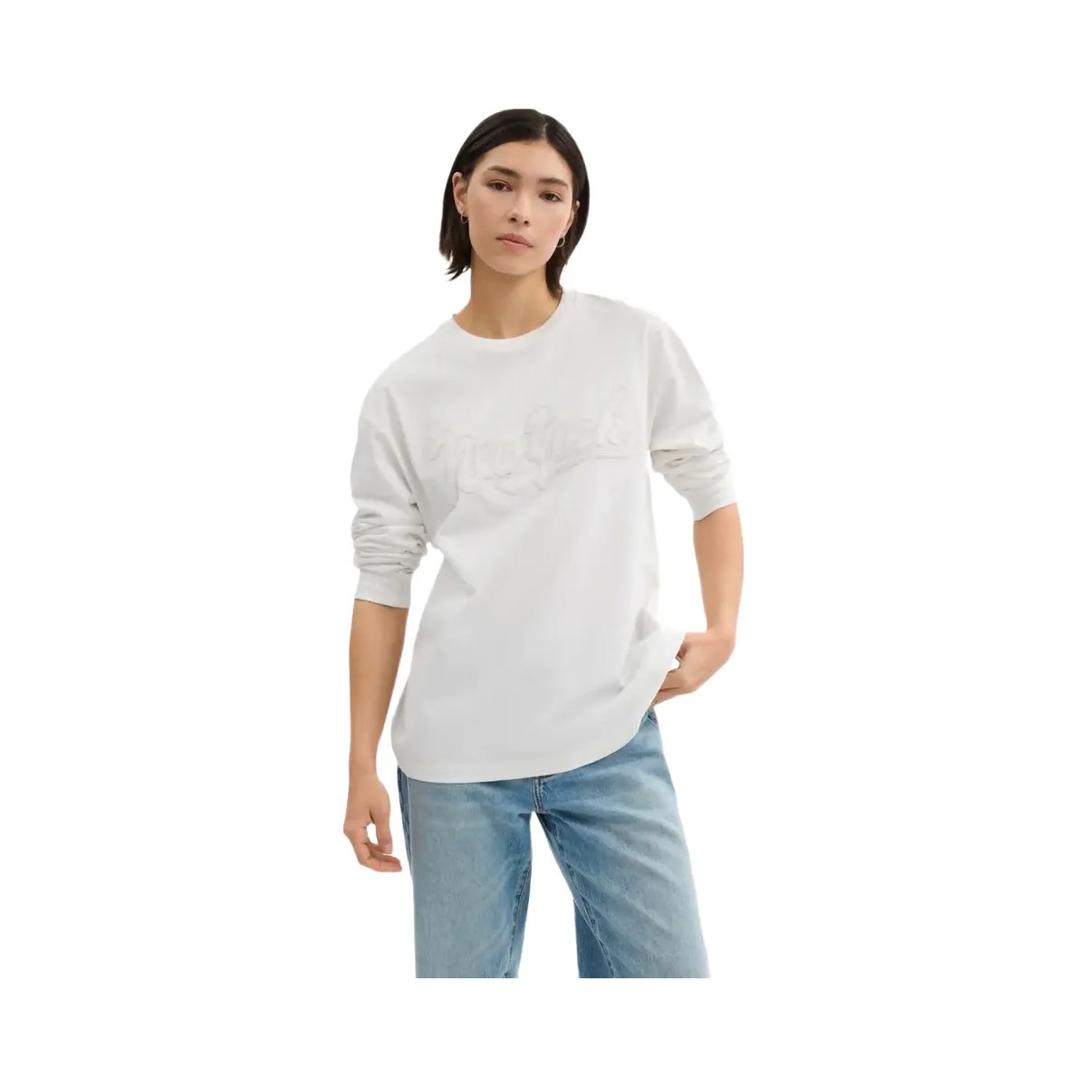 Coach New York Long Sleeve T Shirt In Organic Cotton White - HypeFly India View 4