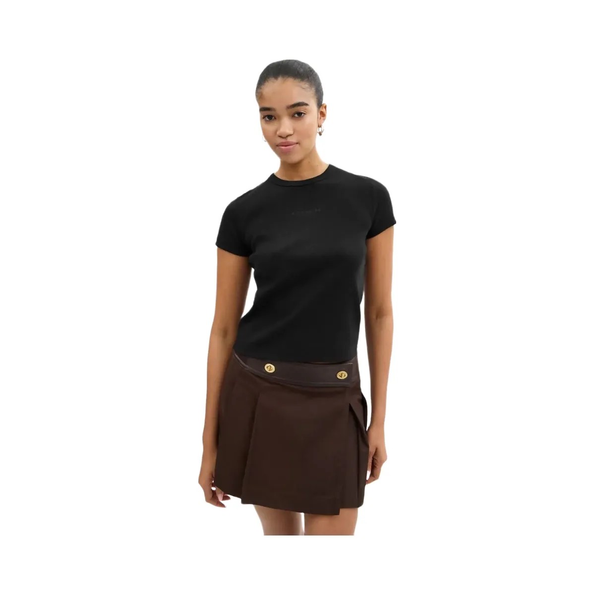 Coach New York Ribbed T Shirt Black - HypeFly India View 2