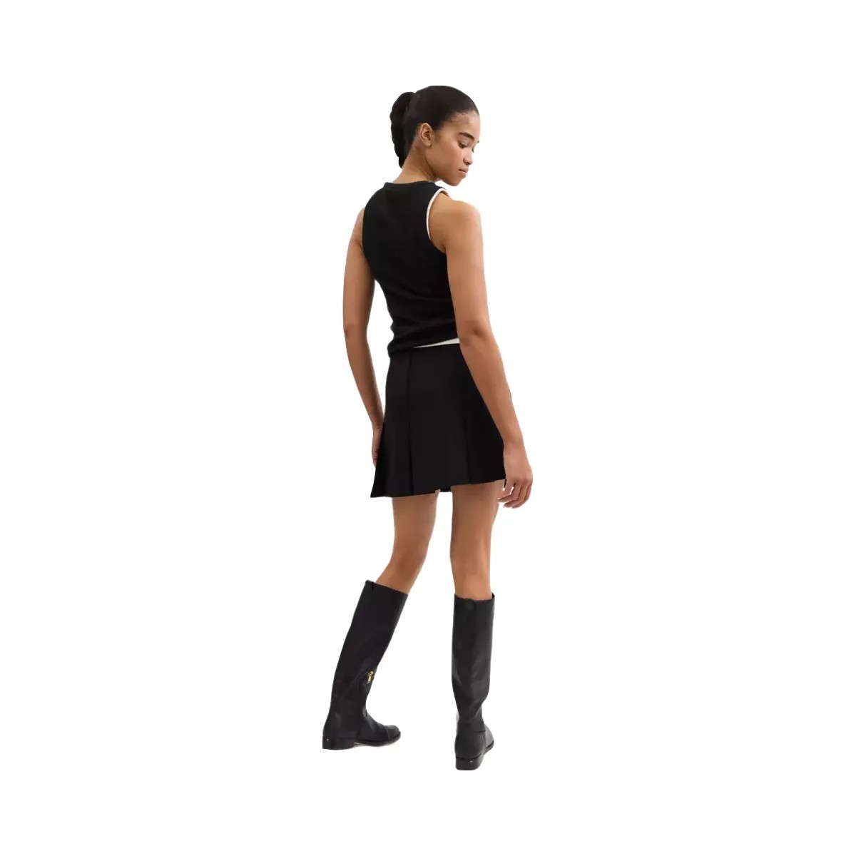 Coach New York Ribbed Tank Top in Black - HypeFly India View 3