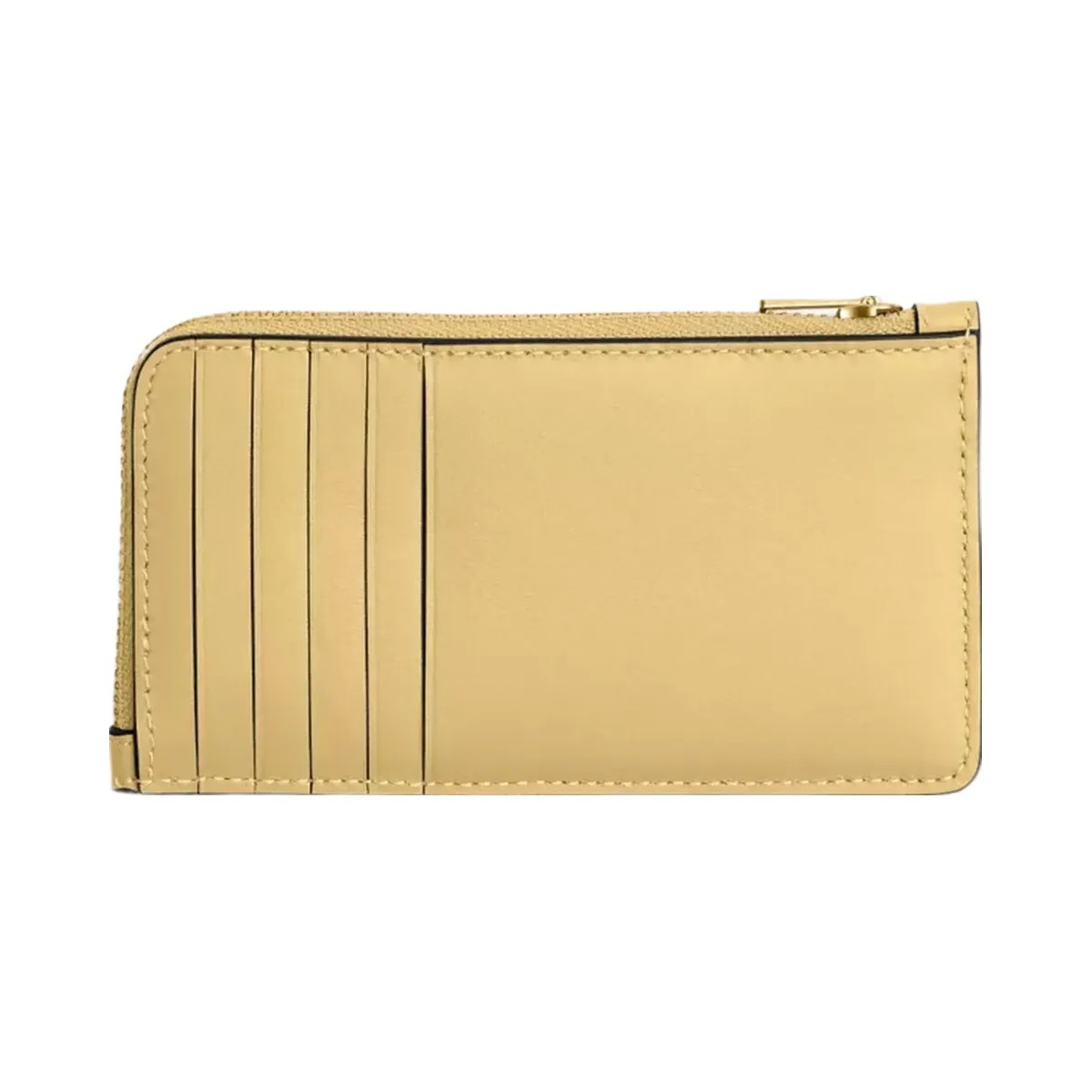 Coach New York Zip Card Case in Brass Vanilla - HypeFly India View 2