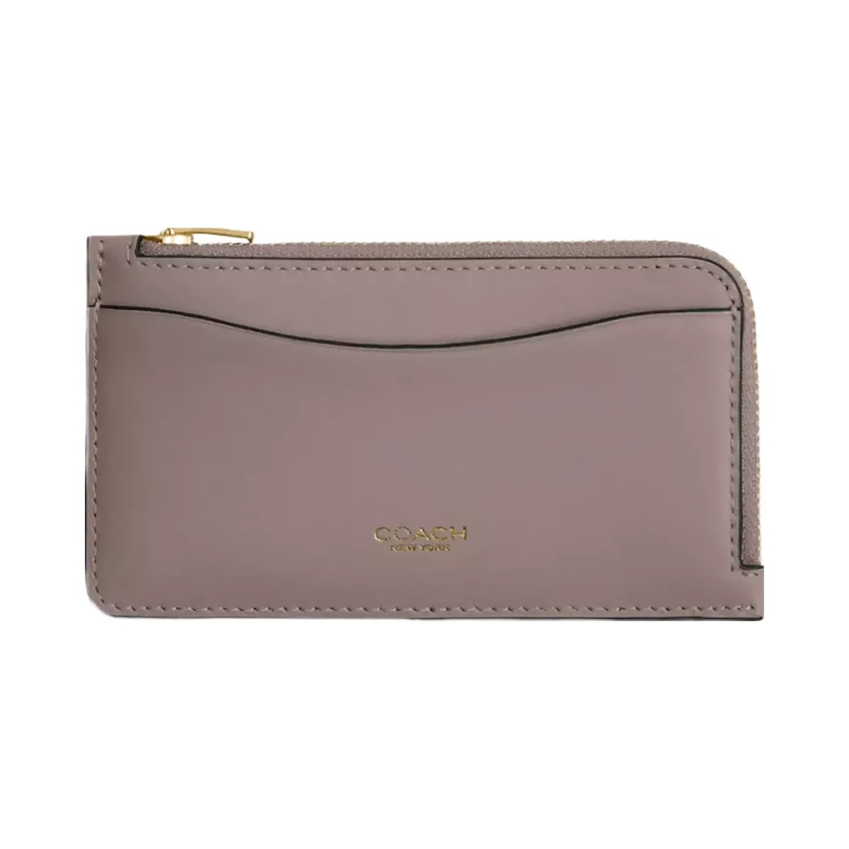 Coach New York Zip Card Case In Colorblock in Brass Ash Multi - HypeFly India View 1