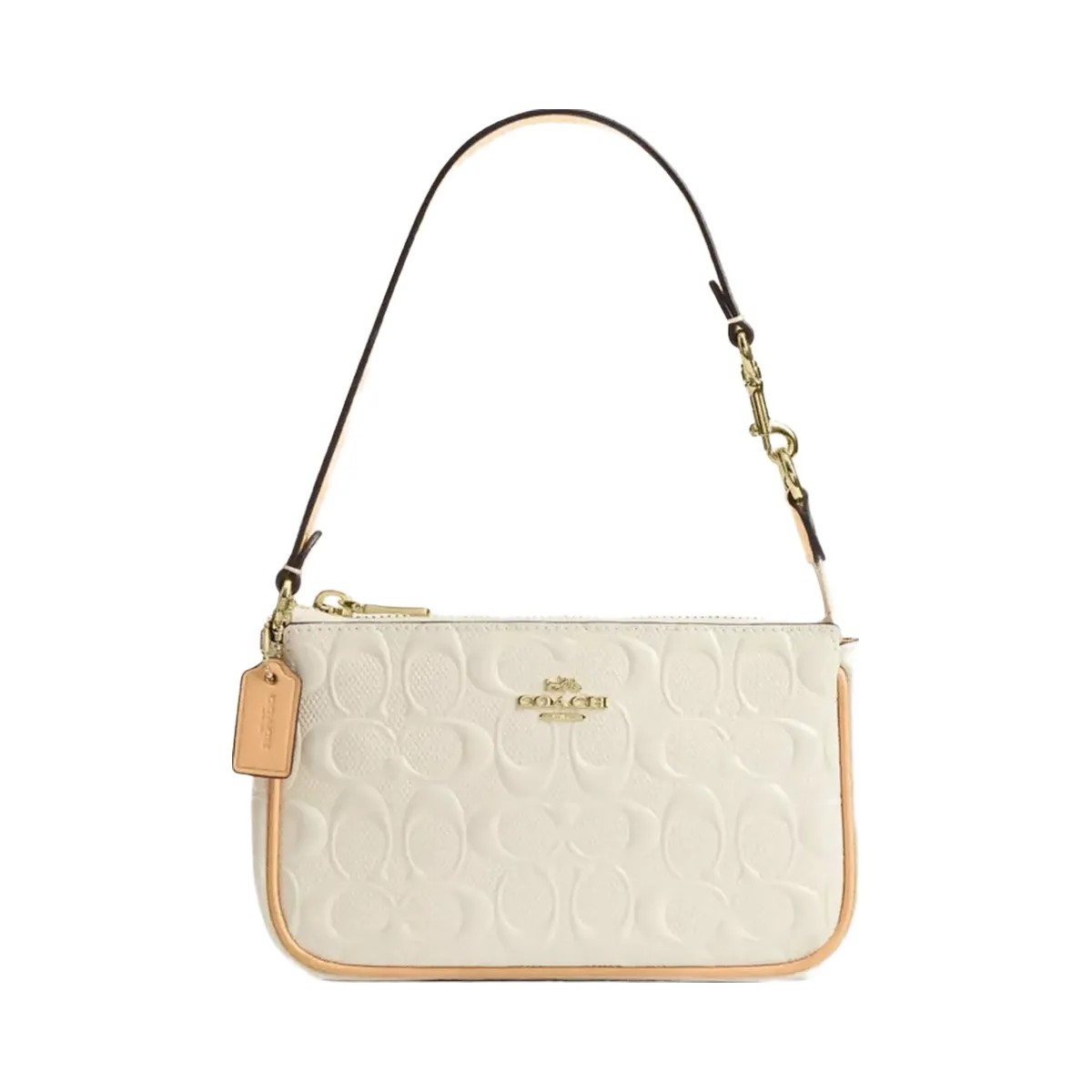 Coach Nolita 19 In Signature Leather With Charms in Gold Light Lemon - HypeFly India View 1
