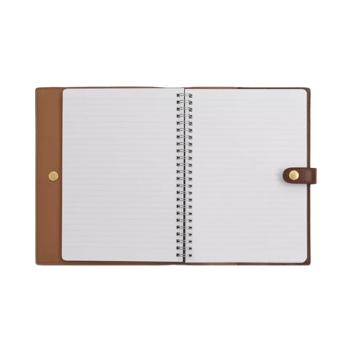 Coach Notebook In Signature Canvas in Gold Tan Brown - HypeFly India View 2
