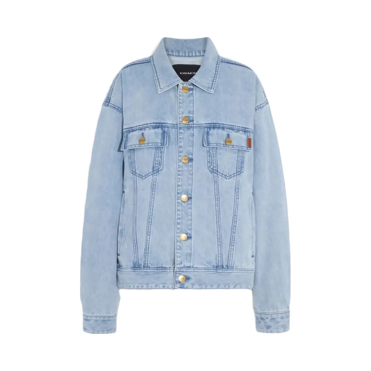 Coach Novelty Denim Jacket Light Wash - HypeFly India View 1