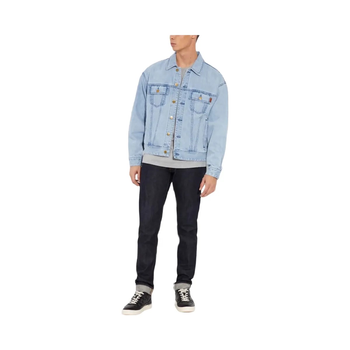 Coach Novelty Denim Jacket Light Wash - HypeFly India View 2