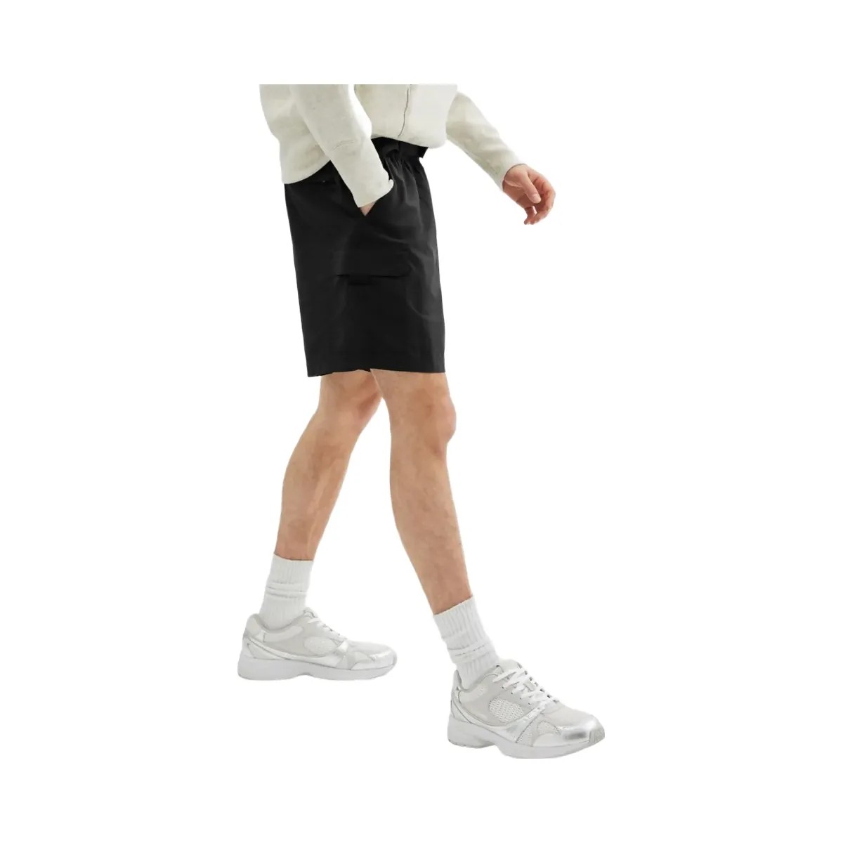 Coach Nylon Utility Short In Recycled Nylon Black - HypeFly India View 4