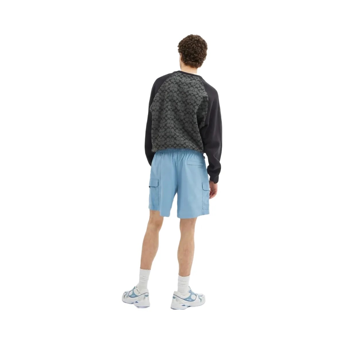 Coach Nylon Utility Short In Recycled Nylon Mountain Spring - HypeFly India View 3