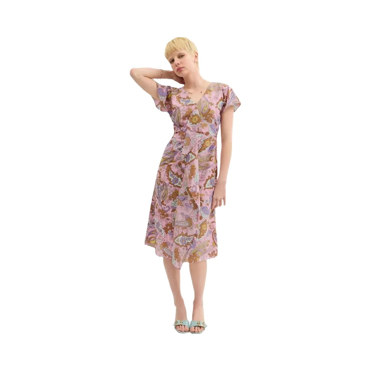 Coach Paisley Dress Pink - HypeFly India View 2