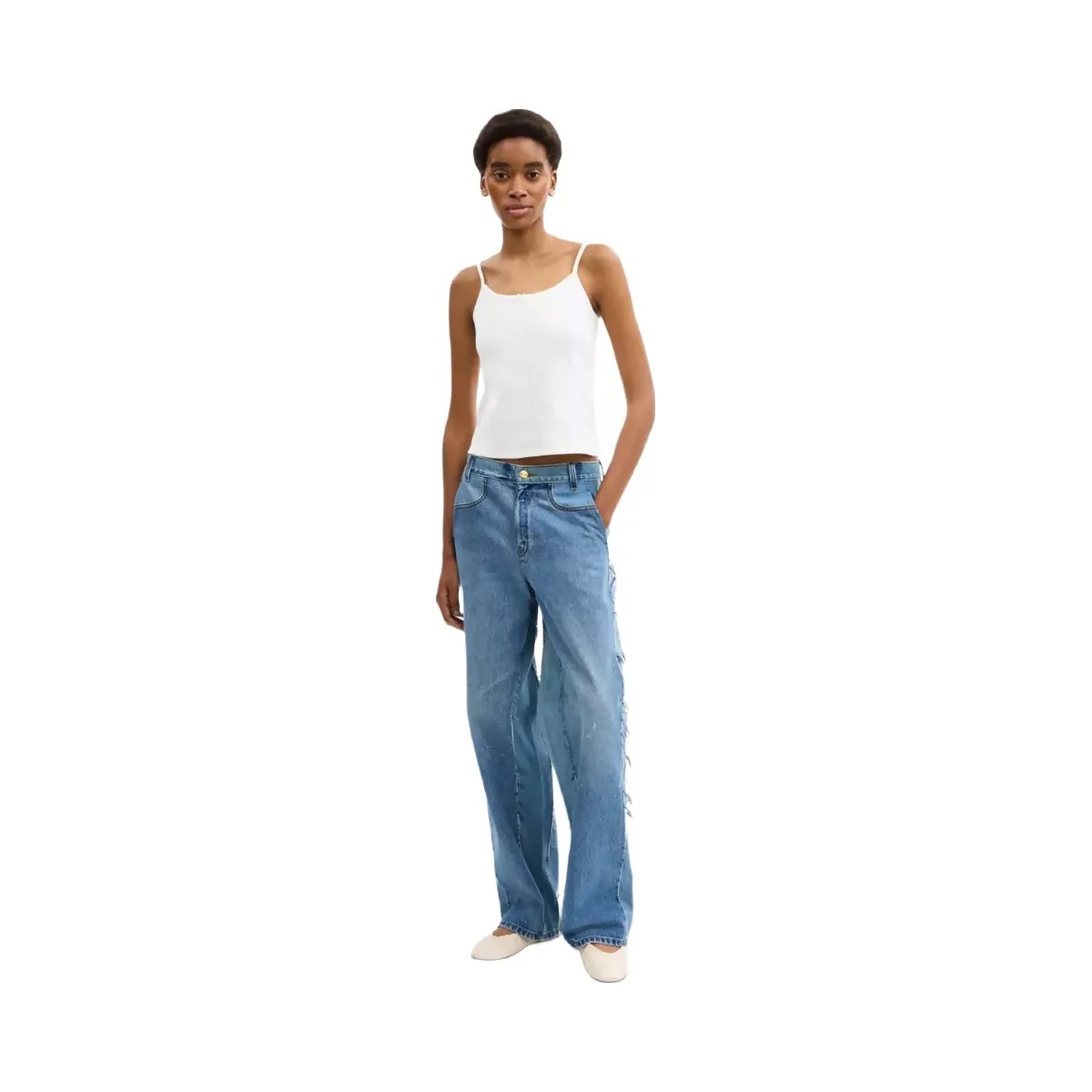 Coach Pointelle Tank in Off White - HypeFly India View 2