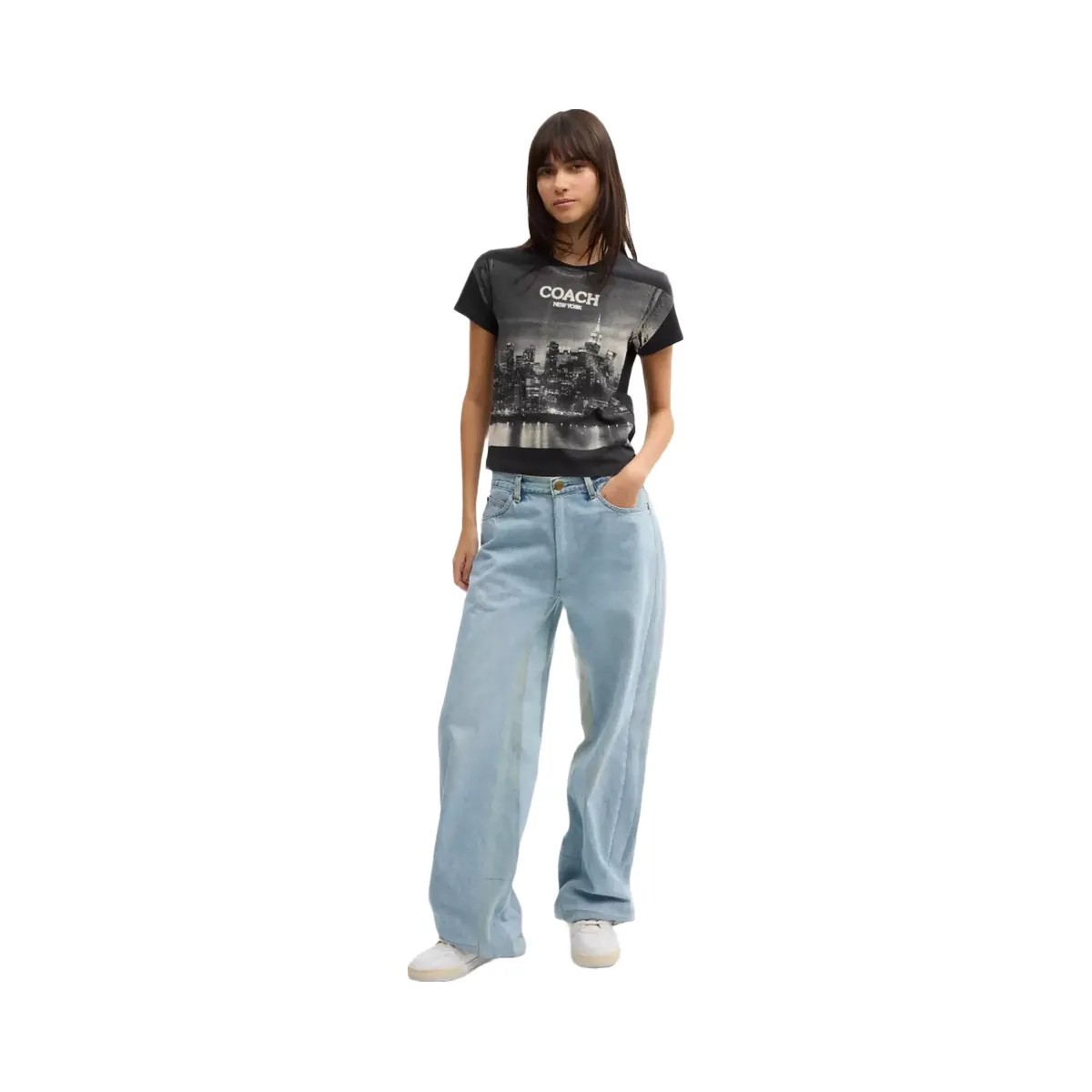 Coach Postcard 90's Fit T-Shirt in Black - HypeFly India View 2