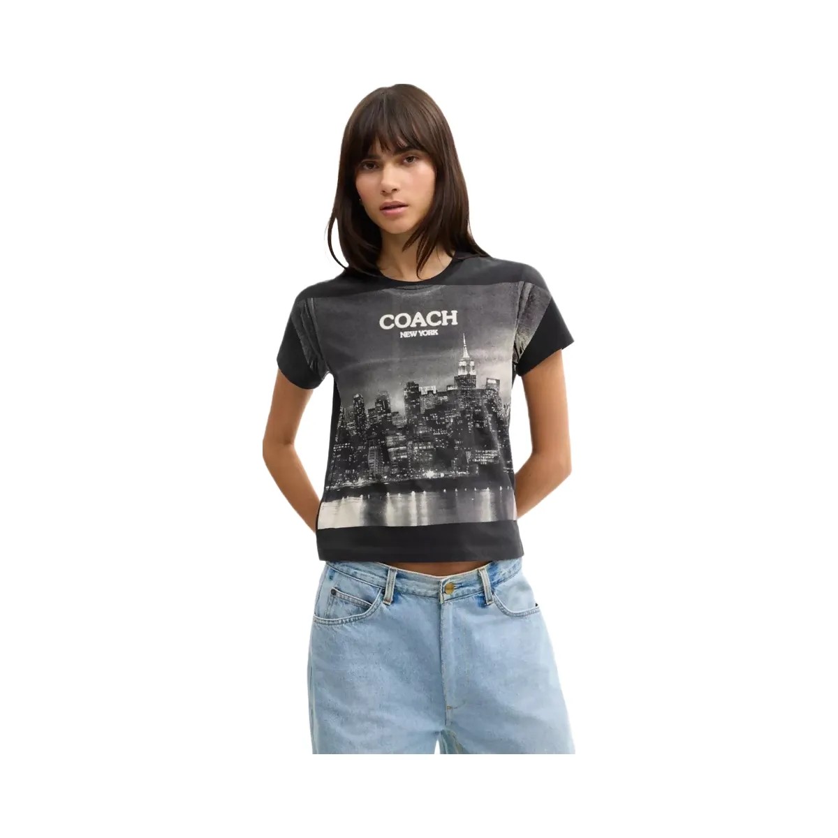Coach Postcard 90's Fit T-Shirt in Black - HypeFly India View 4
