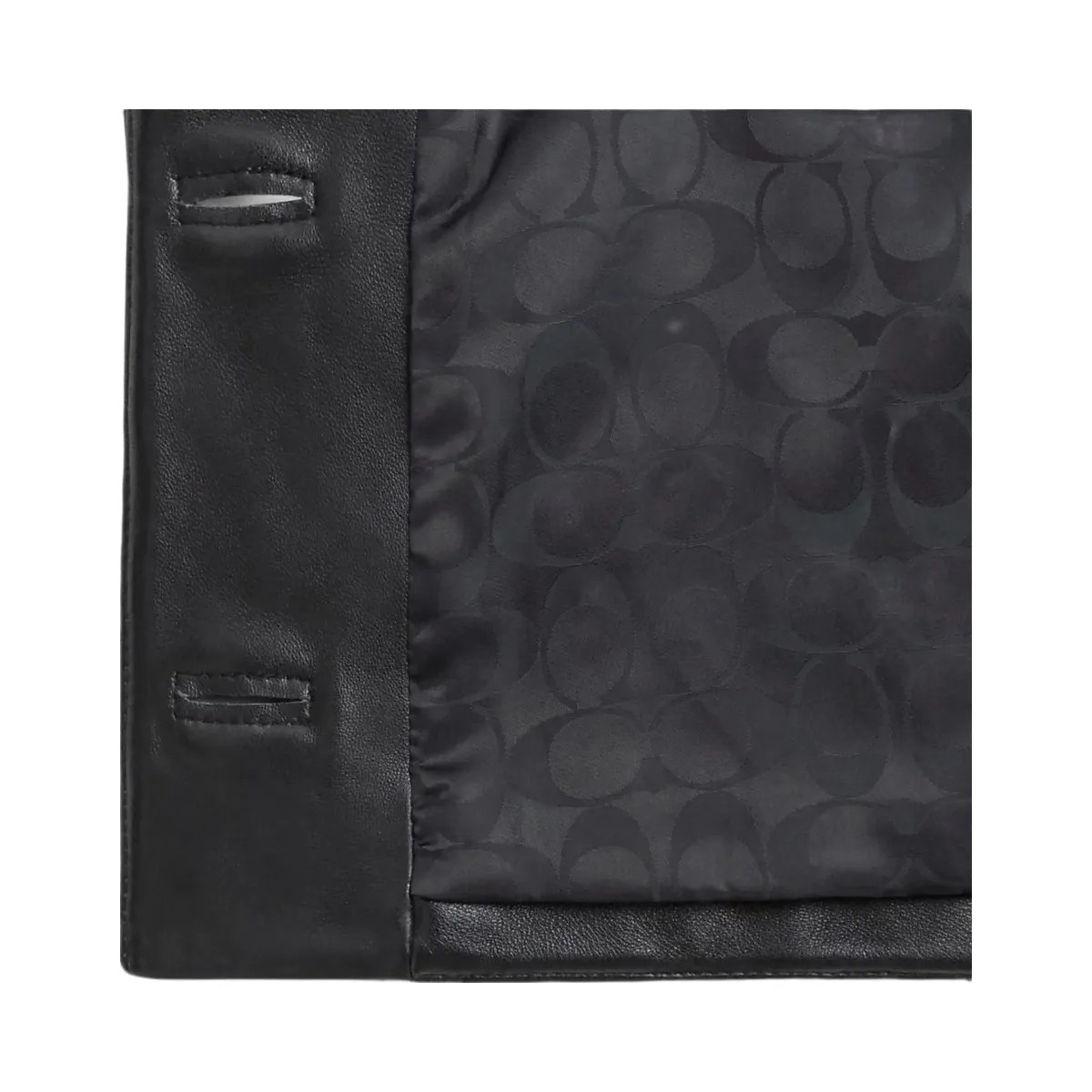 Coach Quilted Leather Vest Black - HypeFly India View 2