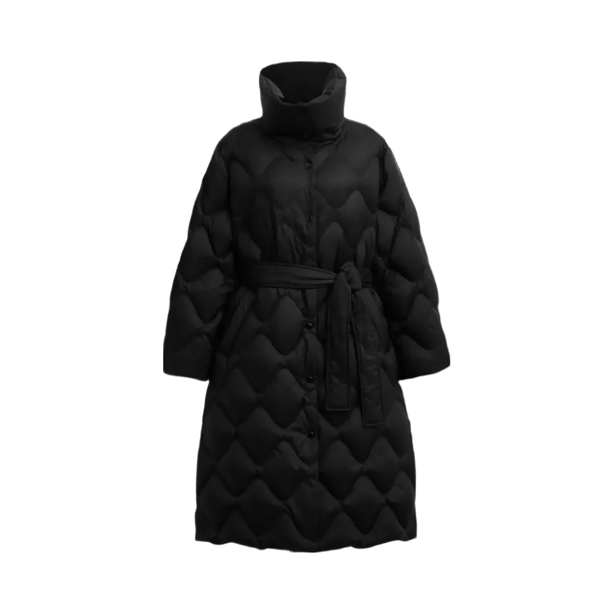 Coach Quilted Long Puffer in Black - HypeFly India View 1