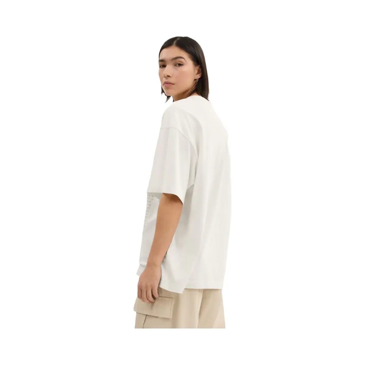Coach Relaxed Collage Graphic T Shirt White - HypeFly India View 5