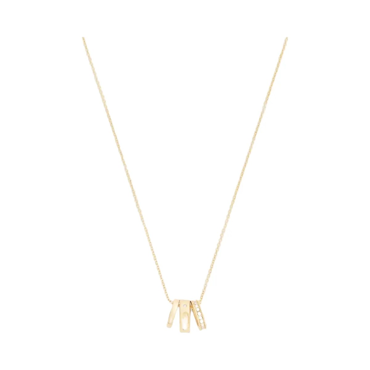 Coach Repeated C Rondelle Necklace in Gold - HypeFly India View 1