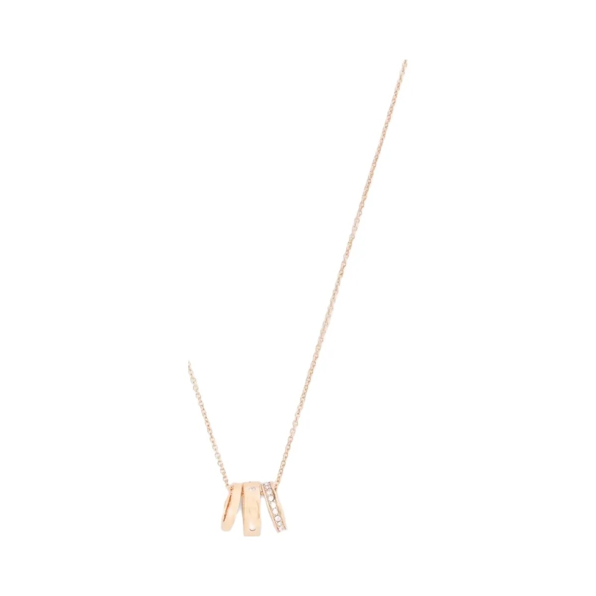 Coach Repeated C Rondelle Necklace in Rose Gold - HypeFly India View 1