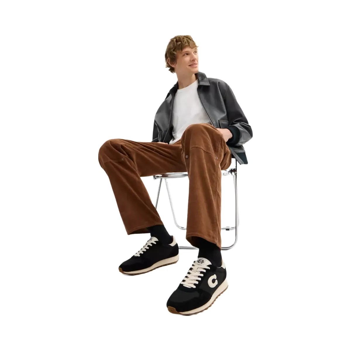Coach Retro Runner in Black Chalk - HypeFly India View 5