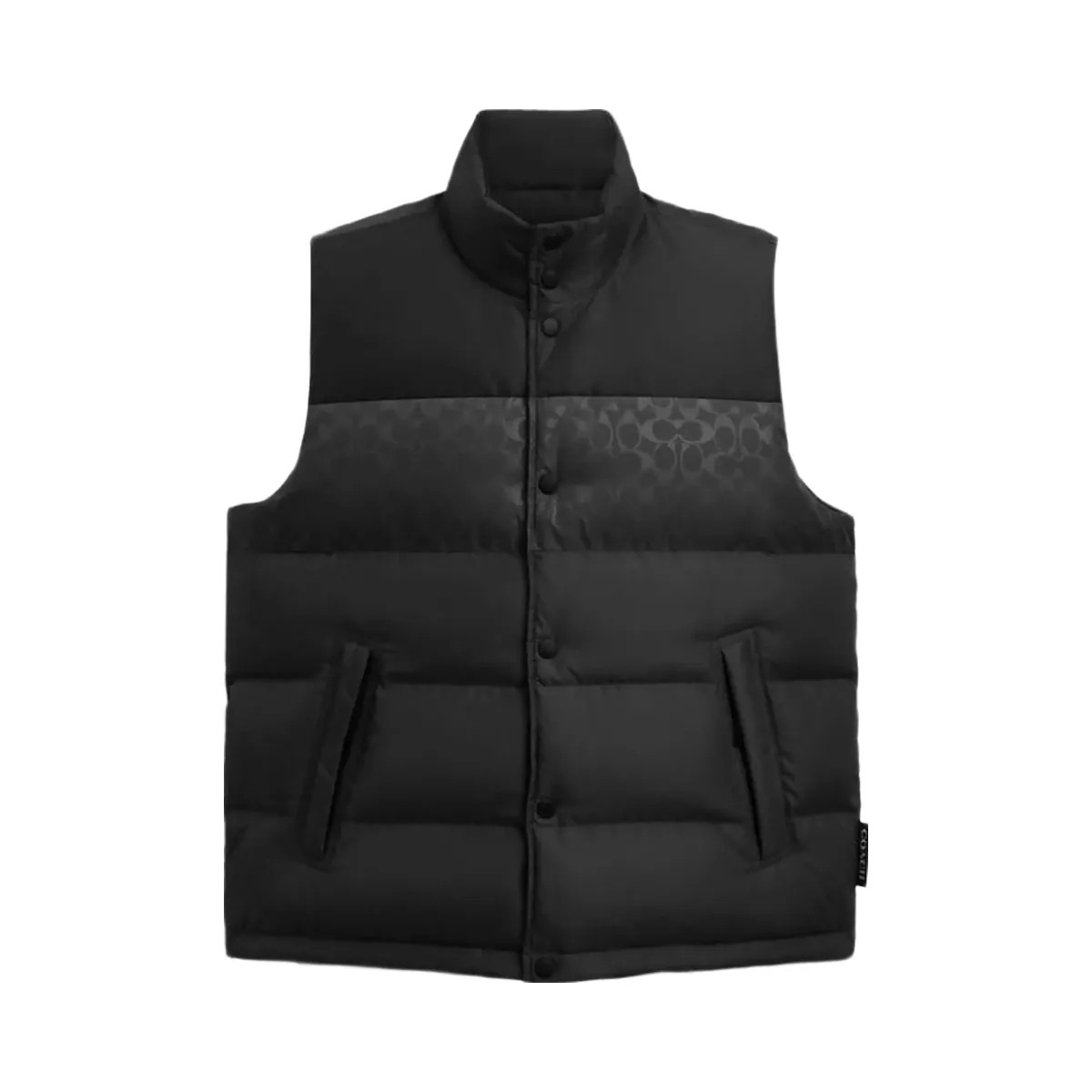 Coach Reversible Colorblock Down Vest Black - HypeFly India View 1