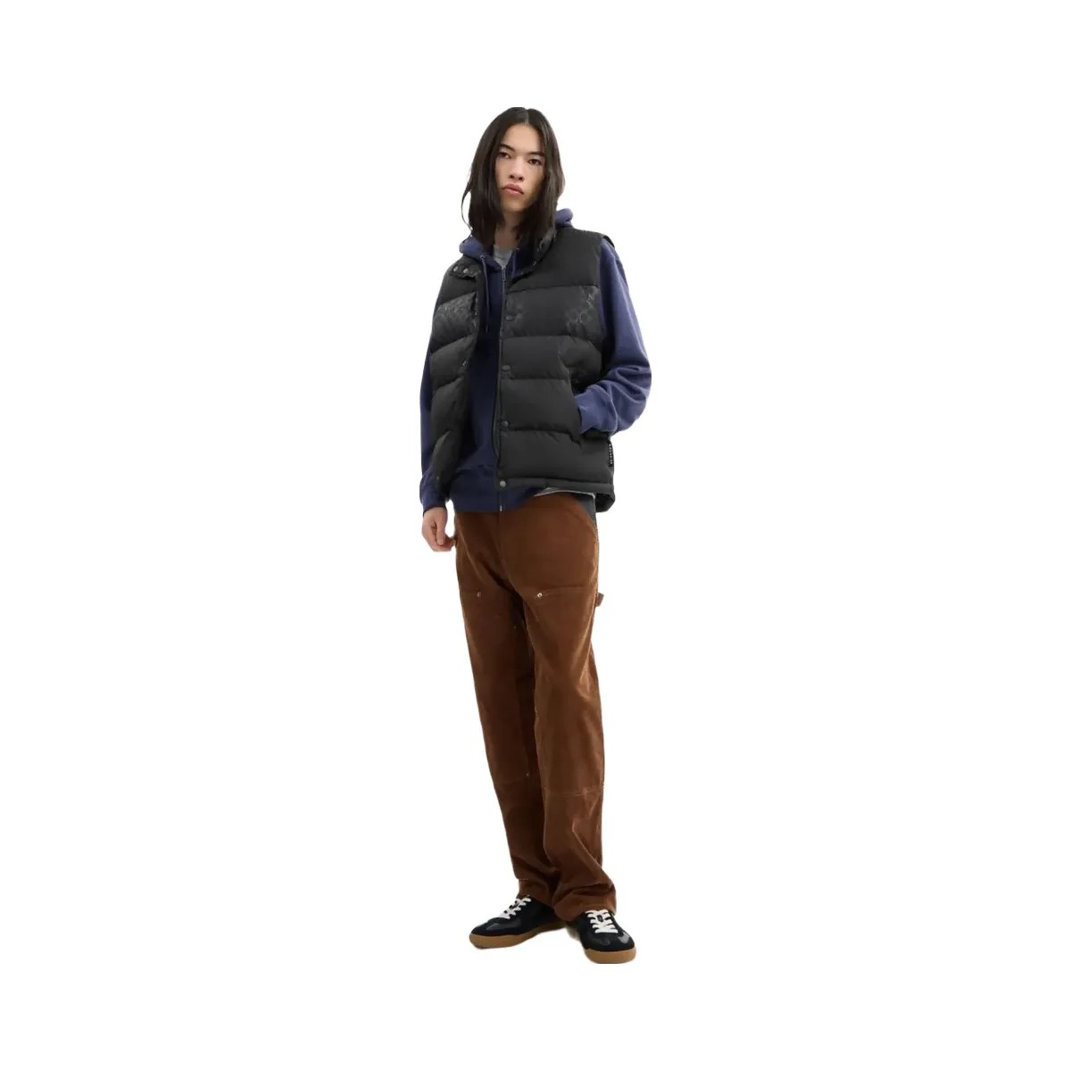 Coach Reversible Colorblock Down Vest Black - HypeFly India View 2