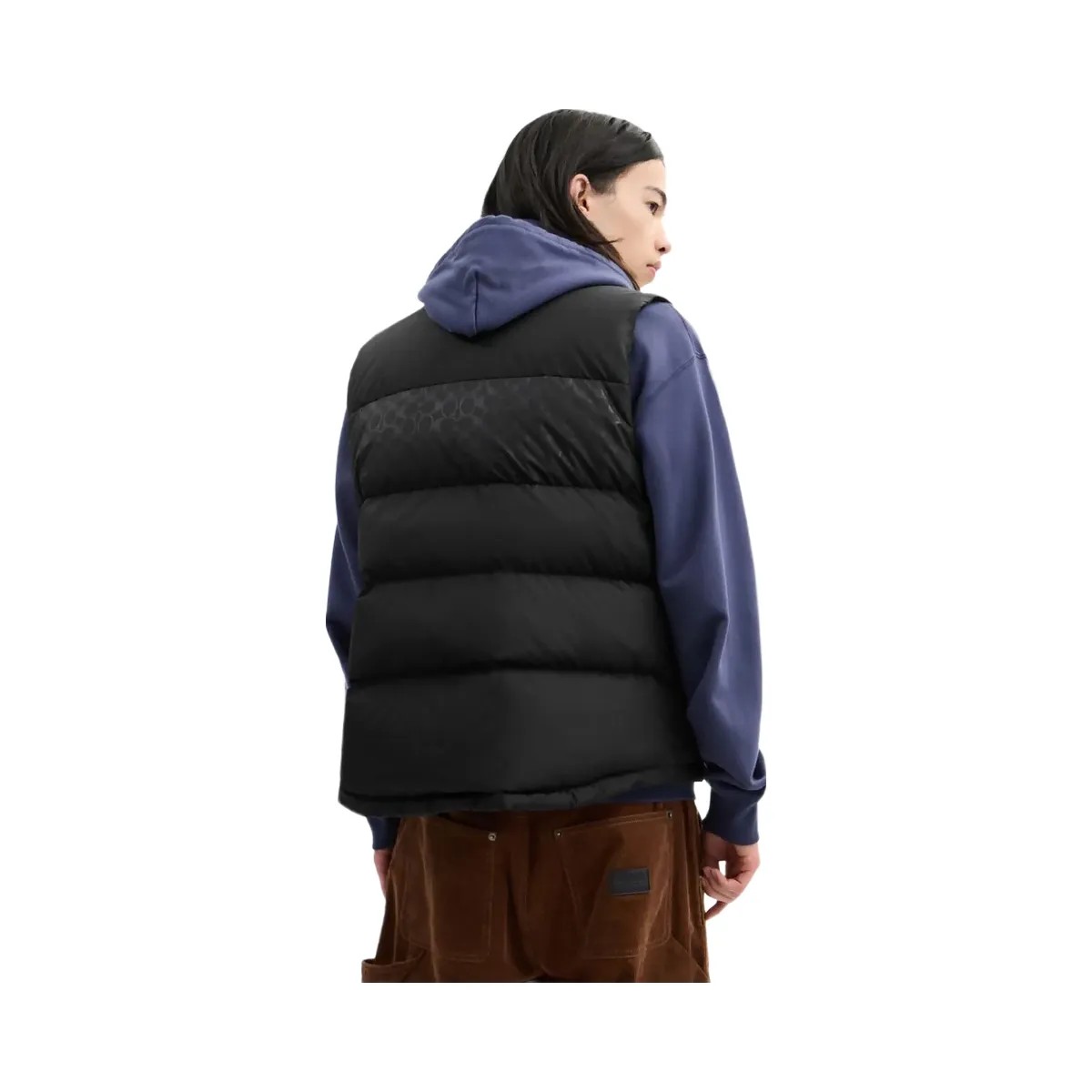 Coach Reversible Colorblock Down Vest Black - HypeFly India View 3