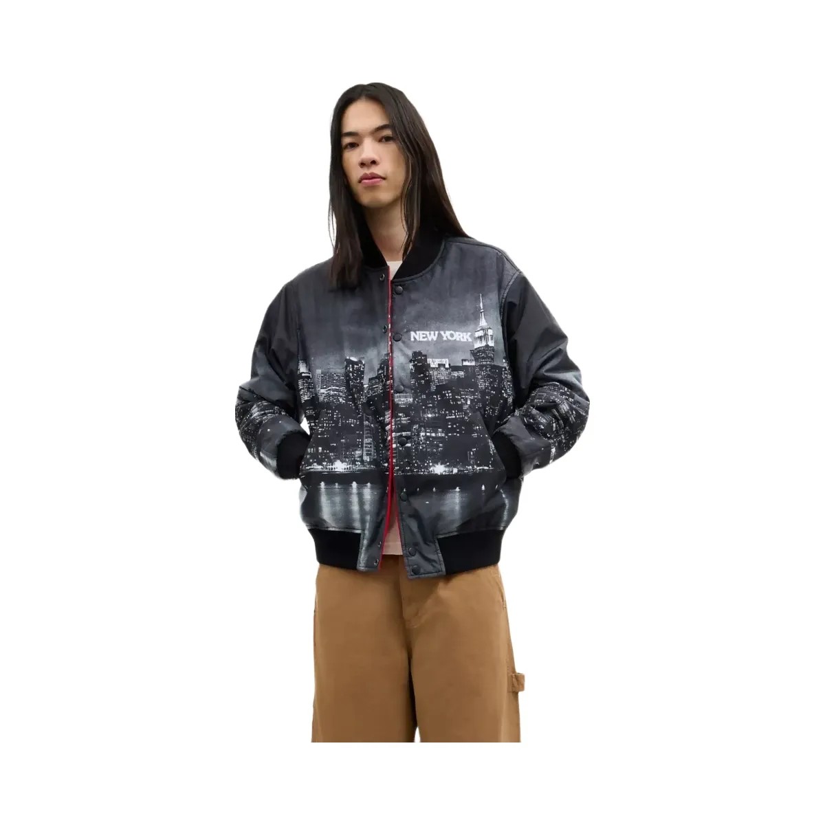 Coach Reversible Souvenir Jacket in Red Multi - HypeFly India View 6