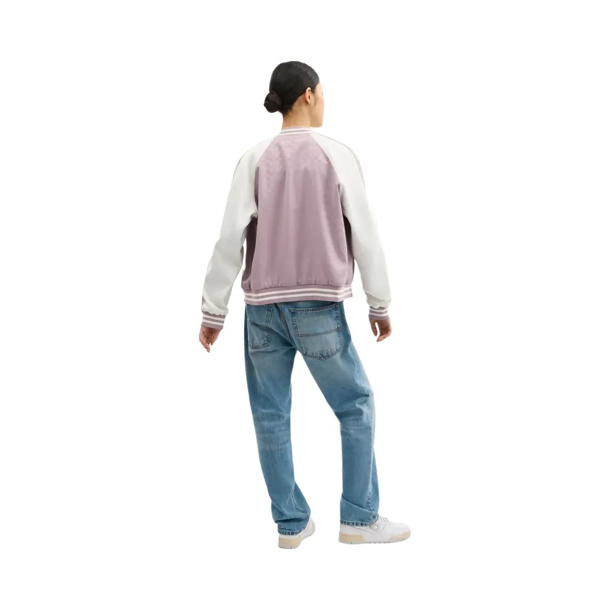 Coach Reversible Spring Blossom Signature Souvenir Jacket Mauve - HypeFly India View 5
