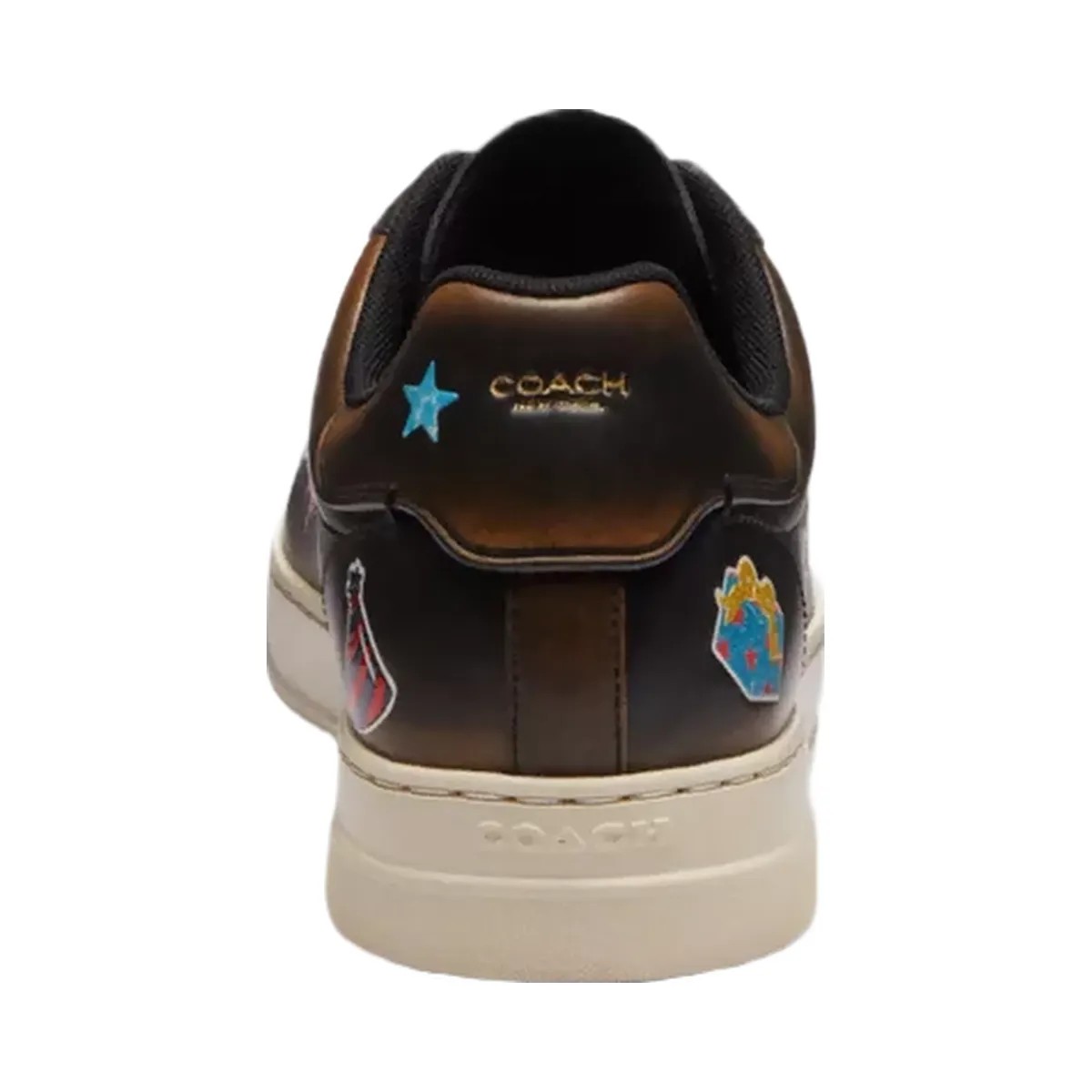 Coach Rexy 10th Birthday High Line Sneaker With Sticker Print in Black Multi Silver - HypeFly India View 4