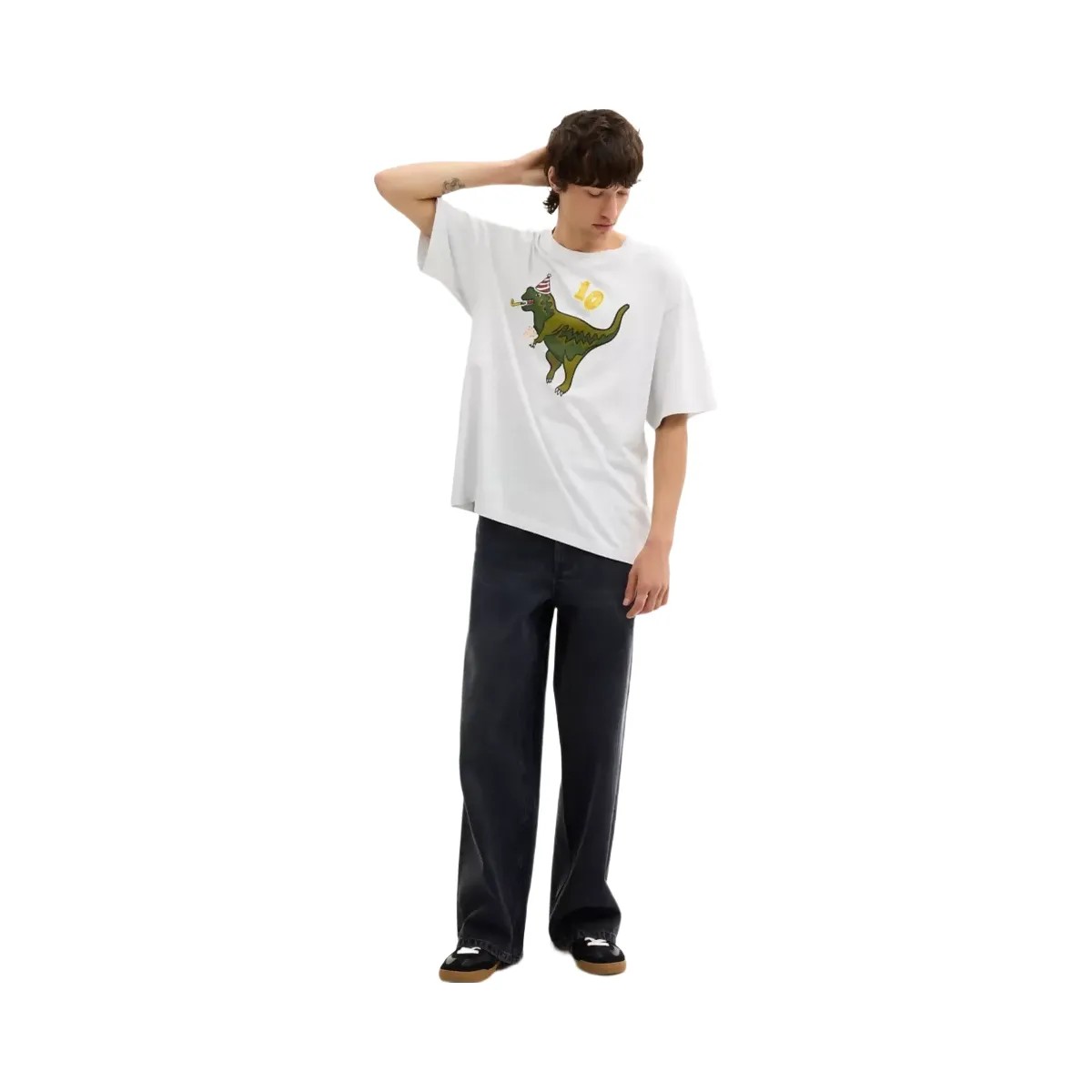 Coach Rexy 10th Birthday Relaxed T-Shirt In Organic Cotton in Heather Grey - HypeFly India View 2