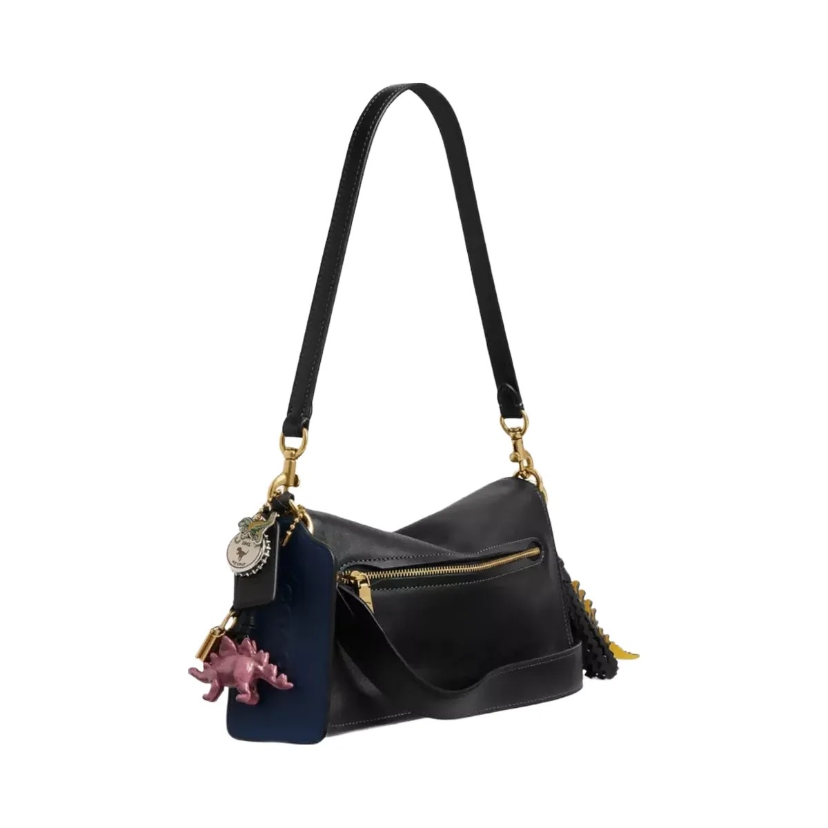 Coach Rexy 10th Birthday Tabby Shoulder Bag 26 With Charms in Brass Black - HypeFly India View 2