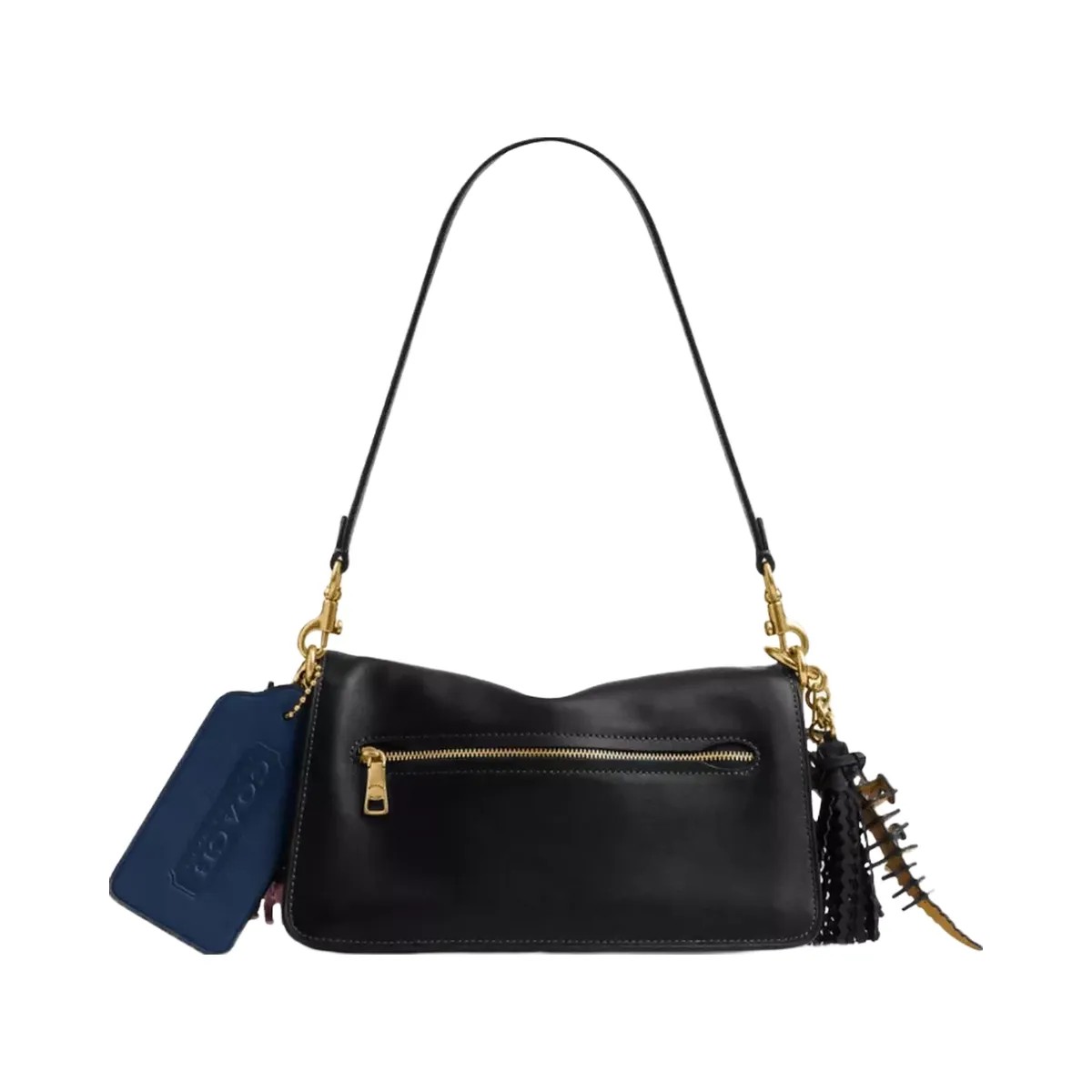 Coach Rexy 10th Birthday Tabby Shoulder Bag 26 With Charms in Brass Black - HypeFly India View 3