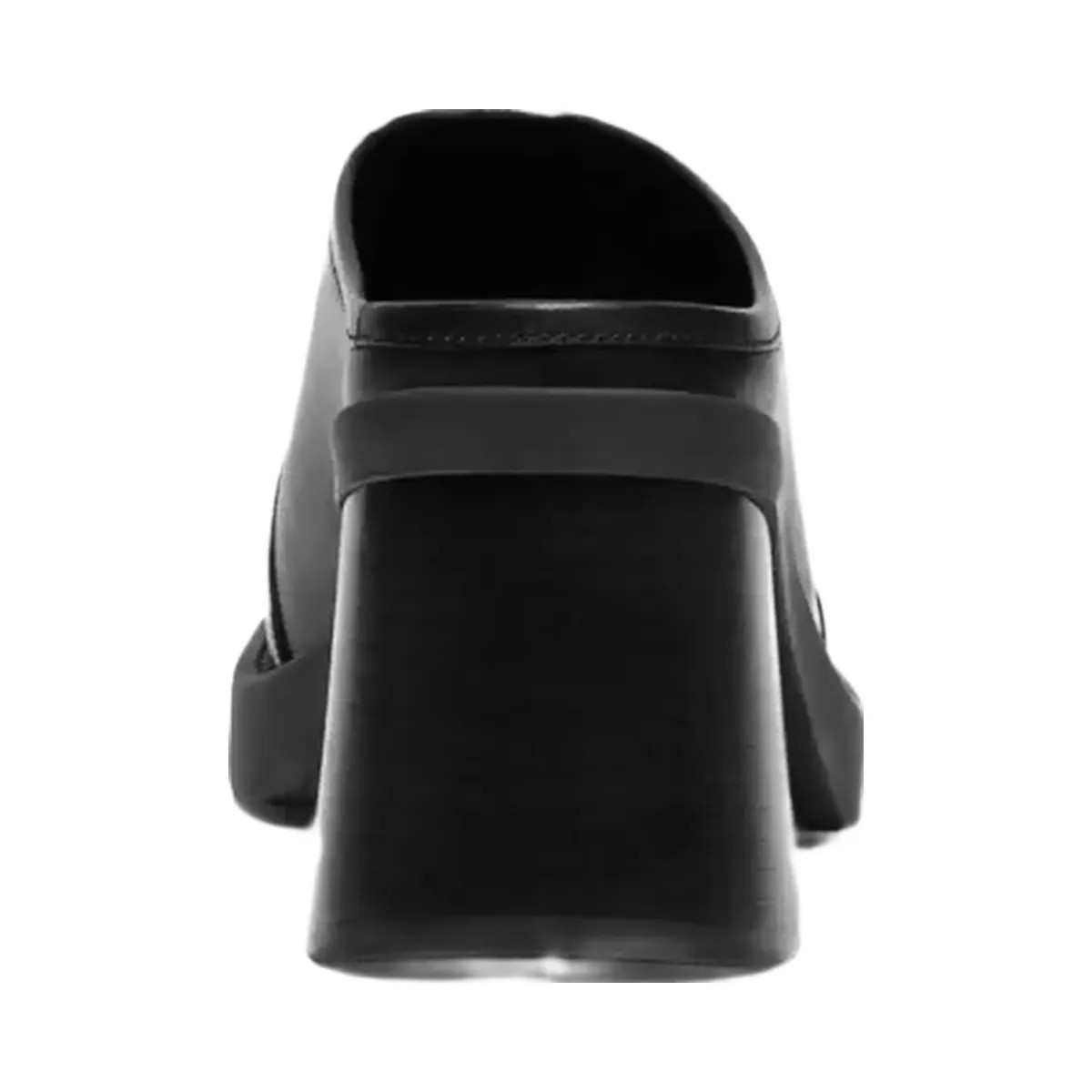 Coach Sculpted C Heeled Mule in Black - HypeFly India View 4