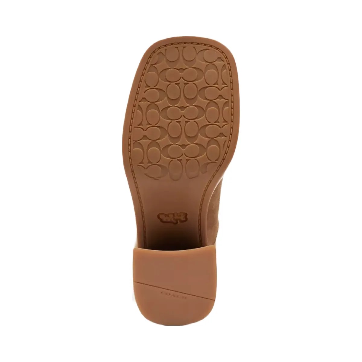 Coach Sculpted C Heeled Mule in Coconut Natural - HypeFly India View 5